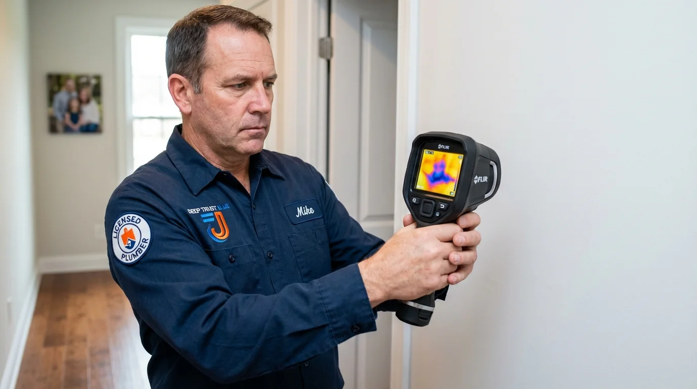 Thermal imaging leak detection by Johns Plumbing LLC in Rock Falls